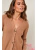 Soft Cashmere Cardigan in Camel
