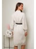 Soft Cashmere Gebreide jurk zandkleurig