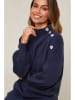 Soft Cashmere Sukienka dzianinowa w kolorze granatowym