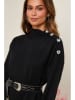Soft Cashmere Sukienka dzianinowa w kolorze czarnym