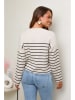 Soft Cashmere Sweter w kolorze beżowo-czarnym