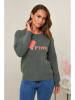 Soft Cashmere Sweter w kolorze khaki