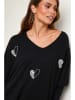 Soft Cashmere Pullover in Schwarz