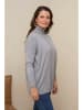 Curvy Lady Rollkragenpullover in Grau
