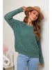 Soft Cashmere Sweter w kolorze zielonym