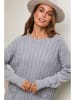 Soft Cashmere Gebreide jurk grijs