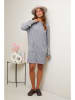 Soft Cashmere Gebreide jurk grijs