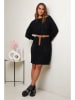Soft Cashmere Strickkleid in Schwarz