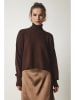 Happiness Istanbul Rollkragenpullover in Braun