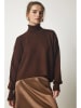 Happiness Istanbul Rollkragenpullover in Braun