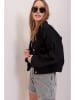 Trend Alaçatı Stili Jeansjacke in Schwarz