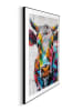Orangewallz Ingelijste kunstdruk "Colour Cow" - (B)50 x (H)70 cm