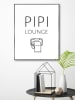 Orangewallz Druk artystyczny "Pipi" w ramce