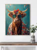 Orangewallz Ingelijste kunstdruk "Coloured Cow" - (B)40 x (H)50 cm