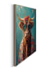 Orangewallz Druk artystyczny "Coloured Cow" w ramce