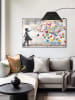 Orangewallz Druk artystyczny "Balloon Girl" w ramce - 90 x 60 cm