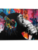 Orangewallz Kunstdruk "Chimp Stereo" - (B)90 x (H)60 cm