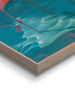 Orangewallz Ingelijste kunstdruk "Flamingo Pool Party" - (B)50 x (H)70 cm
