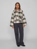 Vila Hemdjacke in Beige/ Schwarz/ Grau