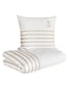 Ibena Satin-Bettwäsche-Set ''Cuxhaven'' in Creme/ Natur