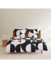 Ibena Satijnen beddengoedset beige/grijs
