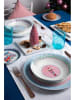 Trendy Kitchen by EXCÉLSA Talerzyki deserowe (6 szt.) "Xmas Sweet Pastels" ze wzorem - Ø 20,5 cm