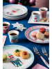Trendy Kitchen by EXCÉLSA 6-delige set: dessertborden "Xmas Sweet Pastels'' meerkleurig -  Ø 20,5 cm