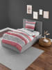 Bierbaum Biber beddengoedset grijs/rood