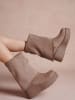 Foreverfolie Keilstiefeletten in Beige