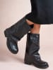 Foreverfolie Stiefel in Schwarz