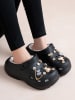 Foreverfolie Slippers zwart