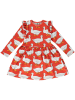 Småfolk Kleid in Rot/ Weiß