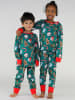 Småfolk Pyjama in Grün/ Rot