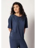 Skiny Pyjamashirt donkerblauw