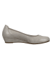 Gabor Leren sleehakballerina's grijs