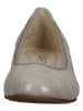 Gabor Leren sleehakballerina's grijs