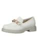 Gabor Leren mocassins wit