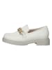 Gabor Leren mocassins wit