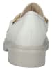 Gabor Leren mocassins wit