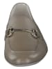 Paul Green Leder-Slipper in Khaki