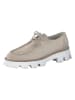 Paul Green Leder-Schnürschuhe in Beige/ Weiß