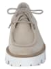 Paul Green Leren veterschoenen beige/wit