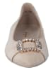 Paul Green Leder-Ballerinas  in Beige