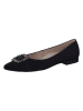 Paul Green Leder-Ballerinas  in Schwarz