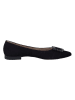 Paul Green Leder-Ballerinas  in Schwarz