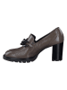 Paul Green Leder-Pumps  in Braun/ Schwarz