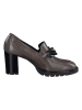 Paul Green Leder-Pumps  in Braun/ Schwarz