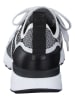 Paul Green Leder-Sneakers in Schwarz/ Weiß