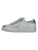 Paul Green Leder-Sneakers in Weiß/ Silber