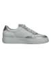 Paul Green Leder-Sneakers in Weiß/ Silber